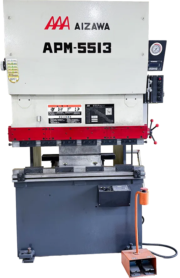 AAA AIZAWA APM-5513と明記された機械。